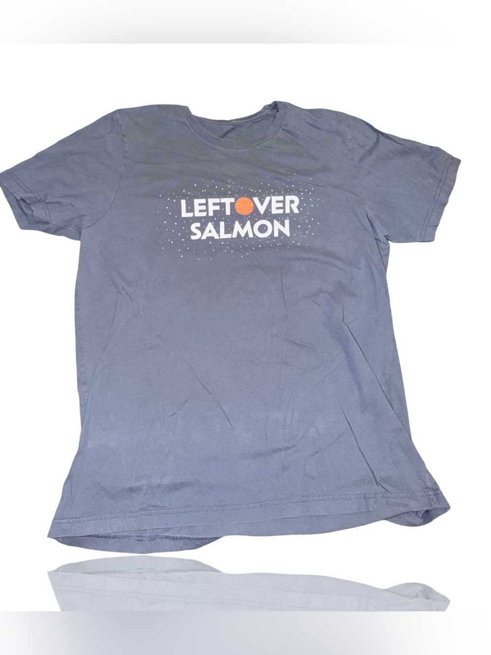 Leftover Salmon Band T-Shirt Unisex Size L Blue Graphic Astronaut Fish